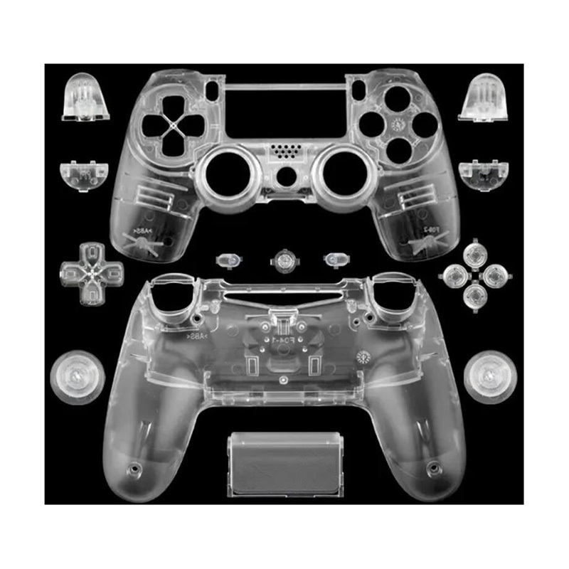 <strong>Transparent</strong> Clear Housing <strong>Shell</strong> Case for PS4 <strong>Controller</strong> Replacement <strong>Shell</strong> for Play Station 4 Gamepad Custom <strong>Shell</strong> Cover