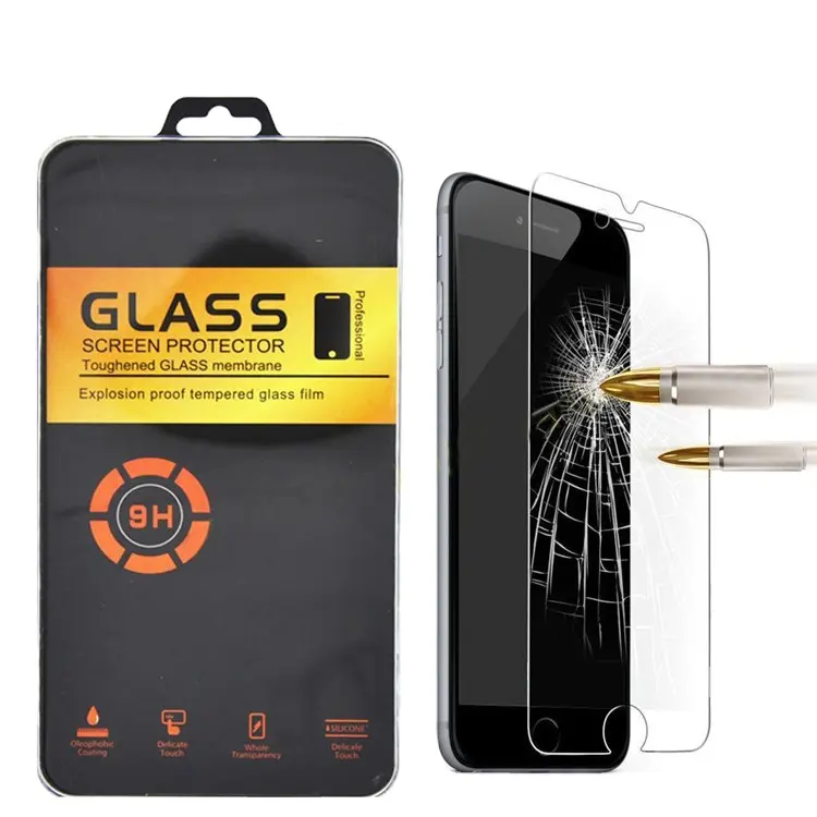 Top Qualität Bildschirmschutzfolie 9H 2.5D gehärtetes Glasfolie Anti-Explosion Anti-Schock für iPhone 15 14 13 12 11Pro Max X XR 7 8 Plus