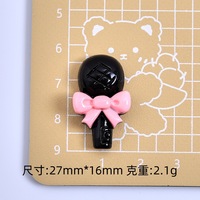 Mignon Y2K Sweet Cool Rabbit Microphone Radio Série Résine Charme pour Mallettes DIY Ornement Coiffeuse Accessoires Décoration