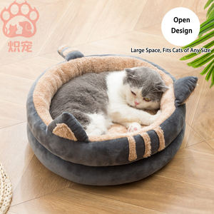 Casa para mascotas semicerrada de verano del fabricante, nido de gato de estilo moderno duradero con suministros de cama, embalaje de cartón al por mayor para perros - Product Image 5