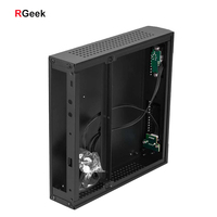 RGeek C02 SPCC Boitier Mini ITX Ordinateur Sans Ventilateur Châssis de Boîtier De Jeu PC Support de Montage Support de PC