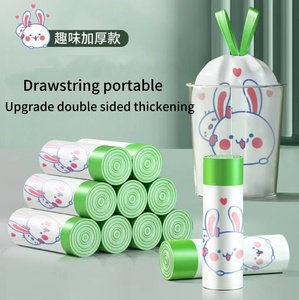 Vente en gros de revêtements de poubelle de cuisine personnalisés emballage sacs à ordures de fécule de maïs alimentaire sac à déchets compostable - Product Image 2