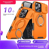 Coque de téléphone portable 17ProMax avec design animalier transfrontalier, fenêtre coulissante, support magnétique de voiture à 360 degrés, 16promax