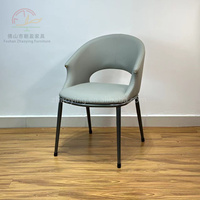 Chaise de designer italienne pour la maison, mobilier moderne pour salle à manger, siège attaché au dossier, cuir PVC, fauteuil de luxe pour hôtel, chaises de salle à manger