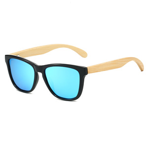 Wooden Sunglasses Full Rim UV400 Protection Unisex Fashion Outdoor Adult <b>Glasses</b> <b>Case</b> Included - Product Image 2