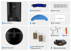 Smart Home Robot <b>Vacuum</b> <b>Cleaner</b> with Automatic Dust Collection & Recharging 2-in-1 Water & Dust Cleaning Function - Product Image 5