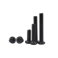PM acier au carbone noir tête ronde vis croisée vis à tête cylindrique boulon tête ronde petite vis M1.6M3M4M6