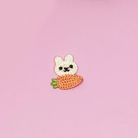 Geborduurde cartoon-vilt patches van ecologisch materiaal, gepersonaliseerde DIY dierenfiguurtjes, kledingaccessoires voor kleding en hoeden