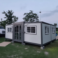 Maison Modulaire Confortable et Spacieuse à 2 Chambres, Conteneur Préfabriqué Solaire pour Villa et Gîte