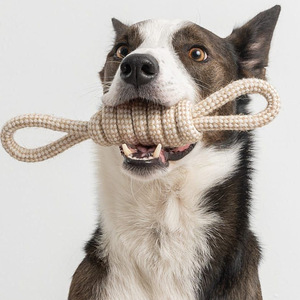 Juguete para Perros de Cuerda con Nudos, Diseño Antidesgarro, Estilo Interactivo de Cáñamo y Algodón, Pelota de Cuerda para Masticar en Casa, Modelo Tira y Afloja, Directo de Fábrica - Product Image 2