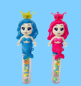 Vente chaude sirène princesse Bubble <span class=keywords><strong>Machine</strong></span> enfants bonbons jouets avec imagination-emballé amusant bonbons jouets enfants Dulces De Juguete - Product Image 5