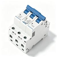 Disjoncteur miniature Nader NDB1-63 MCB, protection contre les surcharges et les courts-circuits, 1P-4P, 1-63A, courbes B/C/D, capacité de coupure 10kA, montage sur rail DIN