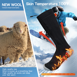 Chaussettes chauffantes intelligentes <span class=keywords><strong>Bluetooth</strong></span> rechargeables contrôlées par application pour le ski et les sports d'hiver en plein air (vente en gros) - Product Image 2