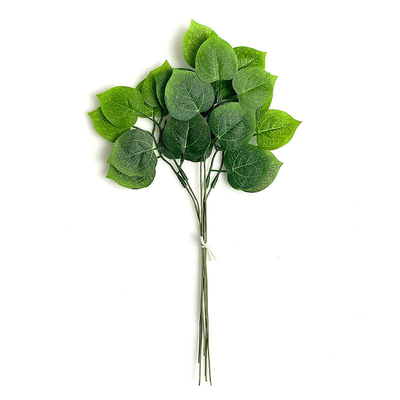 4 fourchettes feuilles de pommier vertes - 10 par bouquet