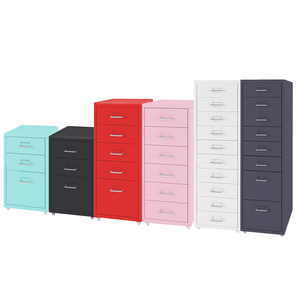 Armoire de rangement avec tiroirs verrouillables, design minimaliste écologique, armoire verticale à 5 tiroirs en acier antirouille pour atelier - Product Image 6