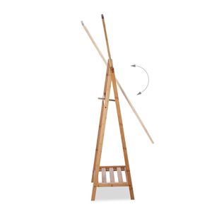 <span class=keywords><strong>Miroir</strong></span> sur <span class=keywords><strong>pied</strong></span> rectangulaire de grande taille en bambou de haute qualité avec étagère de rangement intégrée - Product Image 3
