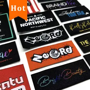 Manufacturing Label 20 Years Of Weaving Experience To Customize Private High-Density Damask Clothing Woven Labels