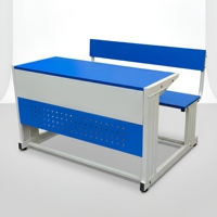 Meubles scolaires en gros d'usine, ensemble bureau et chaise ergonomiques pour étudiants, table d'étude pour salle de classe