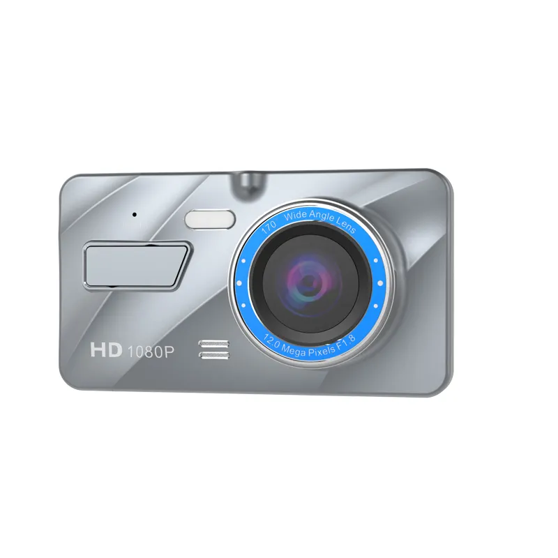 Горячие продажи full hd Автомобильный двойной Dash Cam Автомобильный видеорегистратор 4 дюймов multi-язык сенсорный экран ночного видения Видео тире камера рекордер