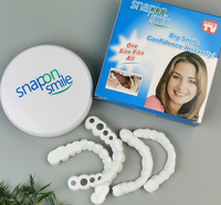 Beauti Snap-on : Couvre-dentier en silicone et plastique pour blanchiment dentaire, pour dents supérieures et inférieures, et placages dentaires