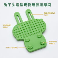 Brosse d'angle auto-nettoyante pour chat en silicone, outil de toilettage pour animaux, fixation sur pied de table, massage des poils pour chats