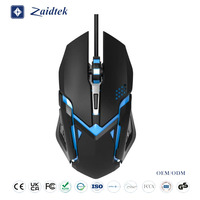 Ratón para Juegos con Cable Óptico Inteligente DPI12000, Retroiluminación LED, Ergonómico para Computadoras de Escritorio y Portátiles, con Certificados CE y ROHS