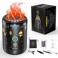 Vente en gros de coffrets cadeaux de brûleurs Bakhoor en métal moderne brûleur d'encens Bakhour noir