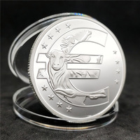 Accessoires Euro 10 (Ans) Ans de Jahre Emission Commémorative 10 Ans de la Médaille Euro 40mm Pièces Commémoratives en Euro