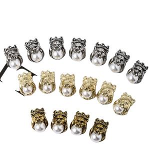Paso Sicoยี่ห้อใหม่โรงงานขายส่งPunkโลหะPearl Retro Lion Tigerโลหะผสมเล็บสติกเกอร์Charms 20 ชิ้น/ถุงDIY - Product Image 1