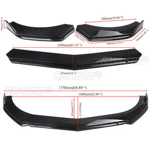 3x Adjustable Universal <b>Car</b> Front Bumper Splitter Lip Spoiler <b>Diffuser</b> <b>for</b> Benz W211 W212 W117 W176 W205 W204 W203 <b>for</b> Jetta MK5 - Product Image 2