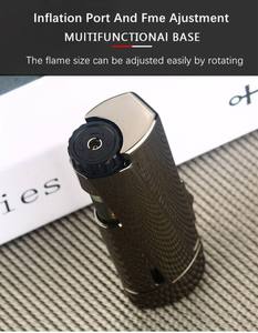 Kim Loại Thuốc Lá Refillable <span class=keywords><strong>3</strong></span> Ngọn Lửa Mạnh Mẽ Máy Bay Phản Lực Torch Nhẹ Hơn Khí Tùy Chỉnh Máy Bay Phản Lực Torch Nhẹ Hơn Bán Buôn Bật Lửa - Product Image 4