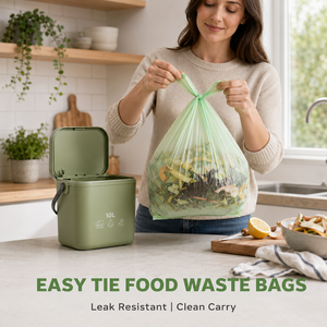 Sacchi per Rifiuti Organici Grandi e Resistenti OEM per Uso Domestico Europeo, Sacchetti Compostabili per Rifiuti Alimentari per Applicazioni in Cucina - Product Image 3