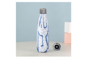 Bouteille de sport moderne en acier inoxydable à double paroi isolée sous vide avec affichage numérique de la température, anti-fuite, gobelet à boire pour la randonnée - Product Image 5