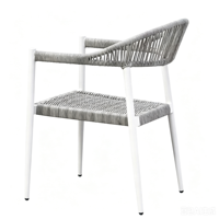 Chaise de café à prix avantageux, résistante aux UV, en rotin tressé, pour l'extérieur, mobilier de jardin pour patio