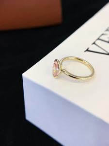 High Quality LANXIN 18K Solid Gold 1.5CT <b>Pink</b> Oval Cut IGI Certified Laser <b>Drilled</b> Lab-Grown Trendy Women's Diamond Ring - Product Image 4