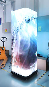 열망하는 HD 3d Led 4 면 곡선 P1.25 P1.56 P1.86 풀 컬러 광고 포스터 Led 디스플레이 화면 - Product Image 3