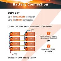 Batterie au lithium LiFePO4 12V 6Ah étanche IP65 76,8Wh avec plus de 4000 cycles pour détecteurs de poissons, lampes LED et appareils portables