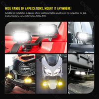 Phare LED combiné 2 pouces 20W à faisceau combiné (longue portée et large faisceau) pour 4x4, camion, VTT, moto, tout-terrain
