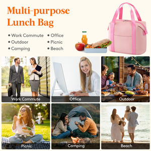 Factory Custom Women's Insulated Multi Purpose <b>Lunch</b> <b>Bag</b> Leak Proof Cooler Tote <b>Bag</b> with Excellent Insulations - Product Image 6