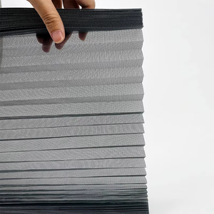 Moustiquaire de fenêtre invisible pliable en polyester, sans rail, style accordéon - Product Image 5