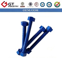 High Strength Durable Carbon Steel DIN975 M8 M10 M12 M16 M20 M24 Metric Full Thread Rod 8.8 PTFE Coating for Steel Structure