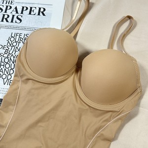 Vêtement gainant une pièce sans manches en nylon, style européen et américain, pour <span class=keywords><strong>femme</strong></span>, avec ceinture de contrôle abdominal post-partum - Product Image 3