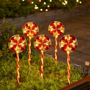 Lampes LED en forme de canne à sucre imperméables pour l'extérieur, décorations de Noël pour la cour, le jardin, le chemin - Product Image 4