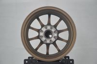 15 Zoll 4x100 4x114.3 Bronze Gusslegierungsräder 7J mit Mehrspeichen-Design und Tiefer Einpresstiefe für PKW-Felgen Honda Civic VW Golf JDM