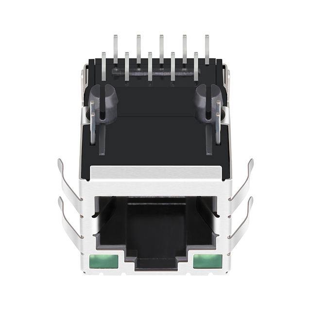 1-6605832-1 10 100 Base-T Integrated Magnetics PoE Ethernet RoHS Tab up 8P8C Connector RJ45 Modular Jack Female Connector