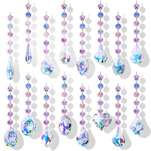 Prisma de vidro de cristal para diy, ornamentos de natal iridescentes para coletor solar de vários formatos - Product Image 5