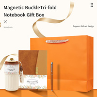 Ensemble cadeau de stylo pour carnet, thermos, journal en cuir à couverture rigide, tasse à café, ensemble de papeterie avec boîte cadeau pour le bureau et les affaires
