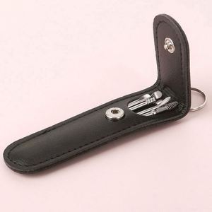 Juego de 6 piezas de limpiadores de oídos portátiles de bambú y acero al carbono, removedor de cera de oídos, cuchara para oídos, cureta, limpiador de oídos en espiral, fácil eliminación de cera. - Product Image 2