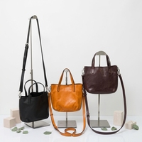 Sac à main fourre-tout vintage en cuir véritable de qualité supérieure pour femme, avec fermeture éclair étanche, style bandoulière simple