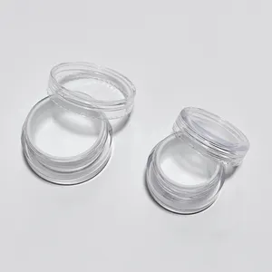 Tiny 10ml PS Plastic Shell Silicone Jar Cosmetic Concentrate Containers Makeup Silicone Containers With Lids